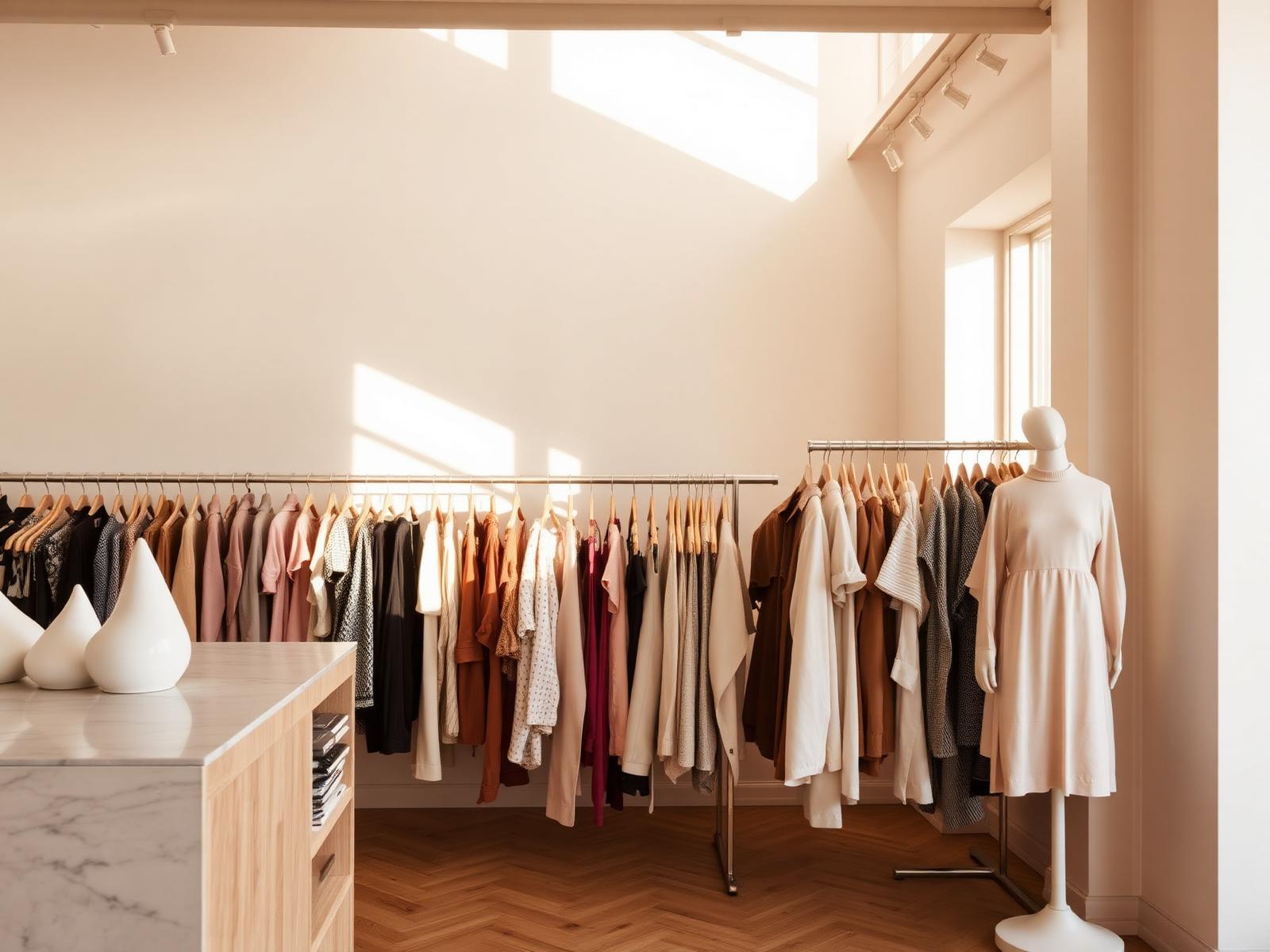 ReFind-boutiquen sisätila täynnä valittuja second hand -löytöjä